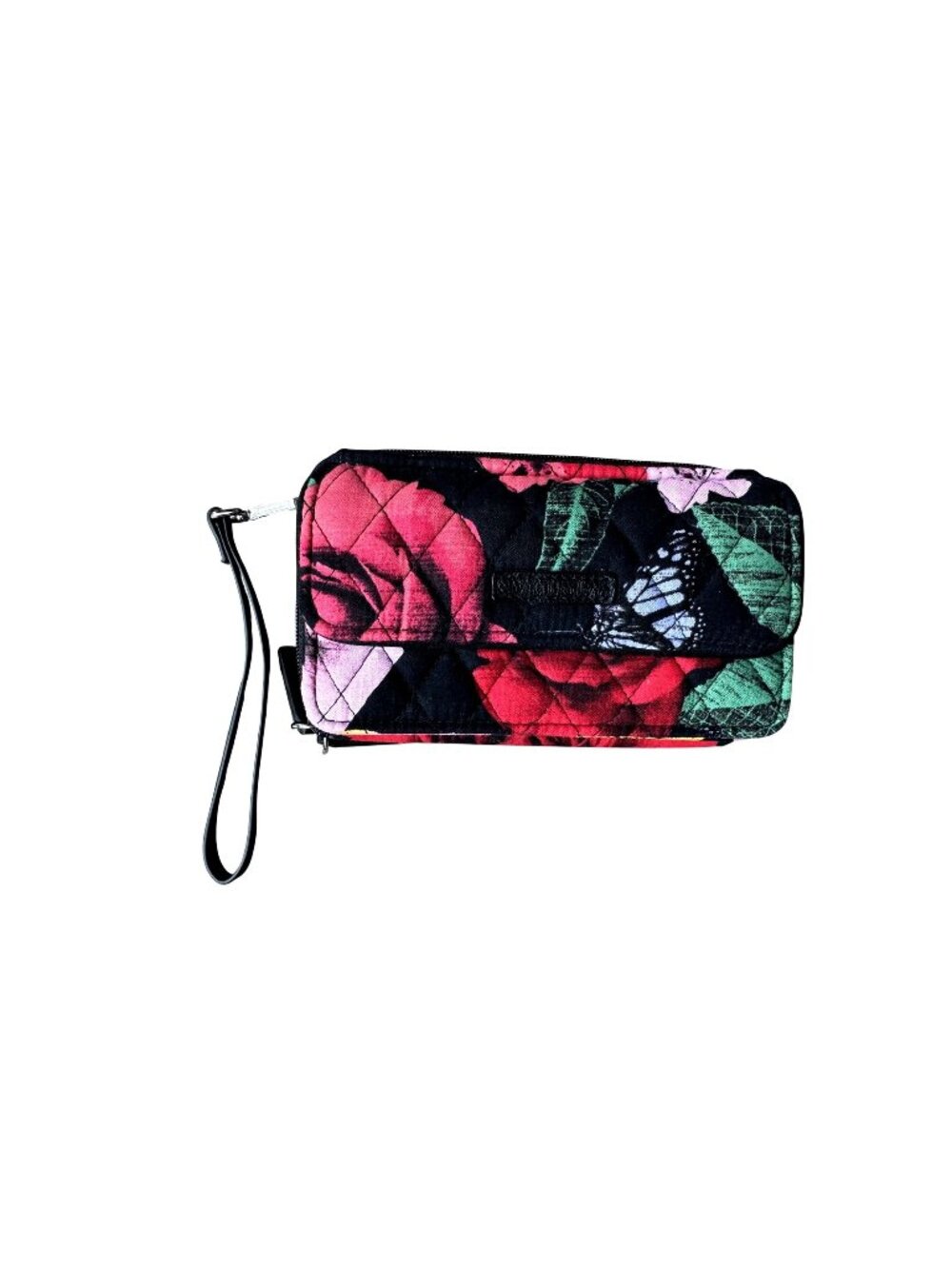 Vera Bradley Havana Rose Wristlet Wallet Zippered